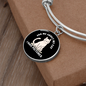 I Have Pictures Cat Bracelet Stainless Steel or 18k Gold Circle Bangle-Express Your Love Gifts