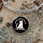 I Have Pictures Cat Bracelet Stainless Steel or 18k Gold Circle Bangle-Express Your Love Gifts