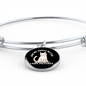 I Have Pictures Cat Bracelet Stainless Steel or 18k Gold Circle Bangle-Express Your Love Gifts