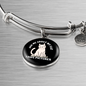I Have Pictures Cat Bracelet Stainless Steel or 18k Gold Circle Bangle-Express Your Love Gifts