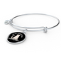 I Have Pictures Cat Bracelet Stainless Steel or 18k Gold Circle Bangle-Express Your Love Gifts