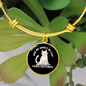 I Have Pictures Cat Bracelet Stainless Steel or 18k Gold Circle Bangle-Express Your Love Gifts
