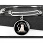 I Have Pictures Cat Bracelet Stainless Steel or 18k Gold Circle Bangle-Express Your Love Gifts