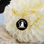 I Have Pictures Cat Bracelet Stainless Steel or 18k Gold Circle Bangle-Express Your Love Gifts