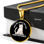 I Have Pictures Cat Circle Necklace Stainless Steel or 18k Gold 18-22"-Express Your Love Gifts