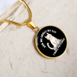 I Have Pictures Cat Circle Necklace Stainless Steel or 18k Gold 18-22"-Express Your Love Gifts