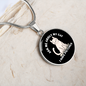 I Have Pictures Cat Circle Necklace Stainless Steel or 18k Gold 18-22"-Express Your Love Gifts