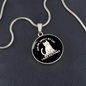 I Have Pictures Cat Circle Necklace Stainless Steel or 18k Gold 18-22"-Express Your Love Gifts