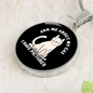 I Have Pictures Cat Circle Necklace Stainless Steel or 18k Gold 18-22"-Express Your Love Gifts