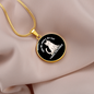 I Have Pictures Cat Circle Necklace Stainless Steel or 18k Gold 18-22"-Express Your Love Gifts