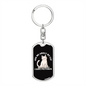 I Have Pictures Cat Keychain Stainless Steel or 18k Gold Dog Tag Keyring-Express Your Love Gifts