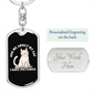 I Have Pictures Cat Keychain Stainless Steel or 18k Gold Dog Tag Keyring-Express Your Love Gifts