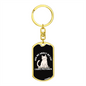 I Have Pictures Cat Keychain Stainless Steel or 18k Gold Dog Tag Keyring-Express Your Love Gifts
