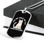 I Have Pictures Cat Necklace Stainless Steel or 18k Gold Dog Tag 24" Chain-Express Your Love Gifts