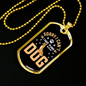 I Have Plans Necklace Stainless Steel or 18k Gold Dog Tag 24" Chain-Express Your Love Gifts