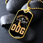 I Have Plans Necklace Stainless Steel or 18k Gold Dog Tag 24" Chain-Express Your Love Gifts
