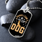 I Have Plans Necklace Stainless Steel or 18k Gold Dog Tag 24" Chain-Express Your Love Gifts