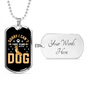 I Have Plans Necklace Stainless Steel or 18k Gold Dog Tag 24" Chain-Express Your Love Gifts
