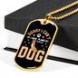 I Have Plans Necklace Stainless Steel or 18k Gold Dog Tag 24" Chain-Express Your Love Gifts