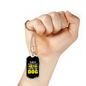 I Have Plans Yellow Necklace Stainless Steel or 18k Gold Dog Tag 24" Chain-Express Your Love Gifts