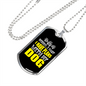 I Have Plans Yellow Necklace Stainless Steel or 18k Gold Dog Tag 24" Chain-Express Your Love Gifts