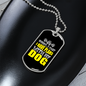 I Have Plans Yellow Necklace Stainless Steel or 18k Gold Dog Tag 24" Chain-Express Your Love Gifts