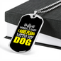 I Have Plans Yellow Necklace Stainless Steel or 18k Gold Dog Tag 24" Chain-Express Your Love Gifts