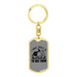 I Have Tools Swivel Keychain Woodworker Dog Tag Stainless Steel or 18k Gold-Express Your Love Gifts