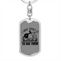 I Have Tools Swivel Keychain Woodworker Dog Tag Stainless Steel or 18k Gold-Express Your Love Gifts