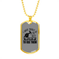 I Have Tools Woodworker Dog Tag Stainless Steel or 18k Gold W 24"-Express Your Love Gifts
