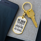 I Haved Loved You Christian Keychain Stainless Steel or 18k Gold Dog Tag Keyring-Express Your Love Gifts