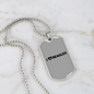 I Heart Beagles Necklace Stainless Steel or 18k Gold Dog Tag 24" Chain-Express Your Love Gifts