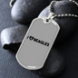 I Heart Beagles Necklace Stainless Steel or 18k Gold Dog Tag 24" Chain-Express Your Love Gifts