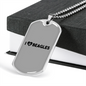 I Heart Beagles Necklace Stainless Steel or 18k Gold Dog Tag 24" Chain-Express Your Love Gifts