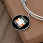 I Hug My Cat Bracelet Stainless Steel or 18k Gold Circle Bangle-Express Your Love Gifts