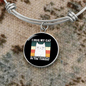 I Hug My Cat Bracelet Stainless Steel or 18k Gold Circle Bangle-Express Your Love Gifts