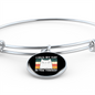 I Hug My Cat Bracelet Stainless Steel or 18k Gold Circle Bangle-Express Your Love Gifts