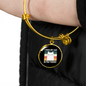 I Hug My Cat Bracelet Stainless Steel or 18k Gold Circle Bangle-Express Your Love Gifts