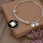 I Hug My Cat Bracelet Stainless Steel or 18k Gold Circle Bangle-Express Your Love Gifts