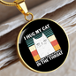 I Hug My Cat Circle Necklace Stainless Steel or 18k Gold 18-22"-Express Your Love Gifts