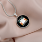 I Hug My Cat Circle Necklace Stainless Steel or 18k Gold 18-22"-Express Your Love Gifts