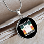 I Hug My Cat Circle Necklace Stainless Steel or 18k Gold 18-22"-Express Your Love Gifts