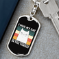 I Hug My Cat Keychain Stainless Steel or 18k Gold Dog Tag Keyring-Express Your Love Gifts