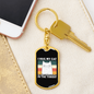 I Hug My Cat Keychain Stainless Steel or 18k Gold Dog Tag Keyring-Express Your Love Gifts