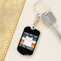 I Hug My Cat Keychain Stainless Steel or 18k Gold Dog Tag Keyring-Express Your Love Gifts