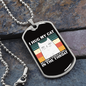 I Hug My Cat Necklace Stainless Steel or 18k Gold Dog Tag 24" Chain-Express Your Love Gifts