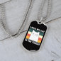 I Hug My Cat Necklace Stainless Steel or 18k Gold Dog Tag 24" Chain-Express Your Love Gifts