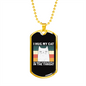I Hug My Cat Necklace Stainless Steel or 18k Gold Dog Tag 24" Chain-Express Your Love Gifts
