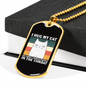 I Hug My Cat Necklace Stainless Steel or 18k Gold Dog Tag 24" Chain-Express Your Love Gifts