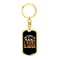 I Hunt & I Drink Keychain Stainless Steel or 18k Gold Dog Tag Keyring-Express Your Love Gifts